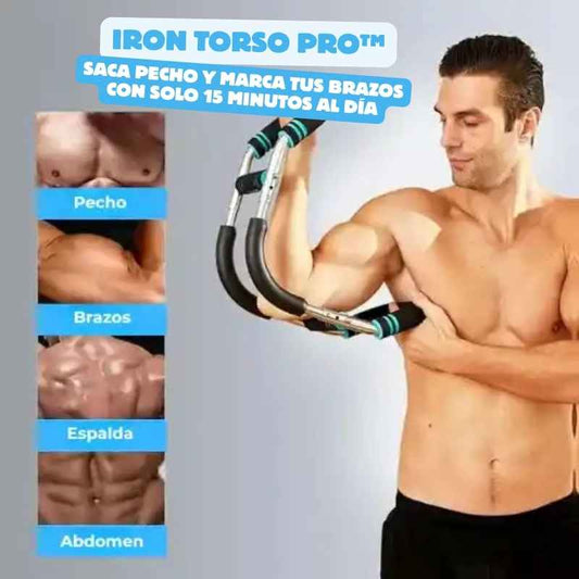 Ejercitador Iron Torso Pro™: Entrenamiento duro en poco tiempo 💪